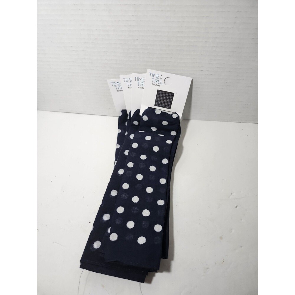 Lot Of 4 Poka Dot Bandanas